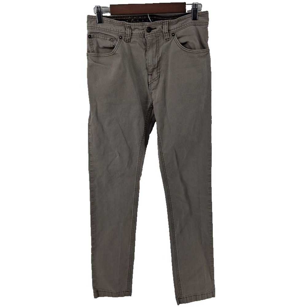 prAna Mens Pants Khaki Tan Slim Fit 5-Pocket Chino Tag 30x32 Actual 28x30